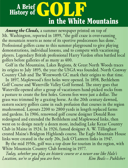 White Mountains of NH Golf History 